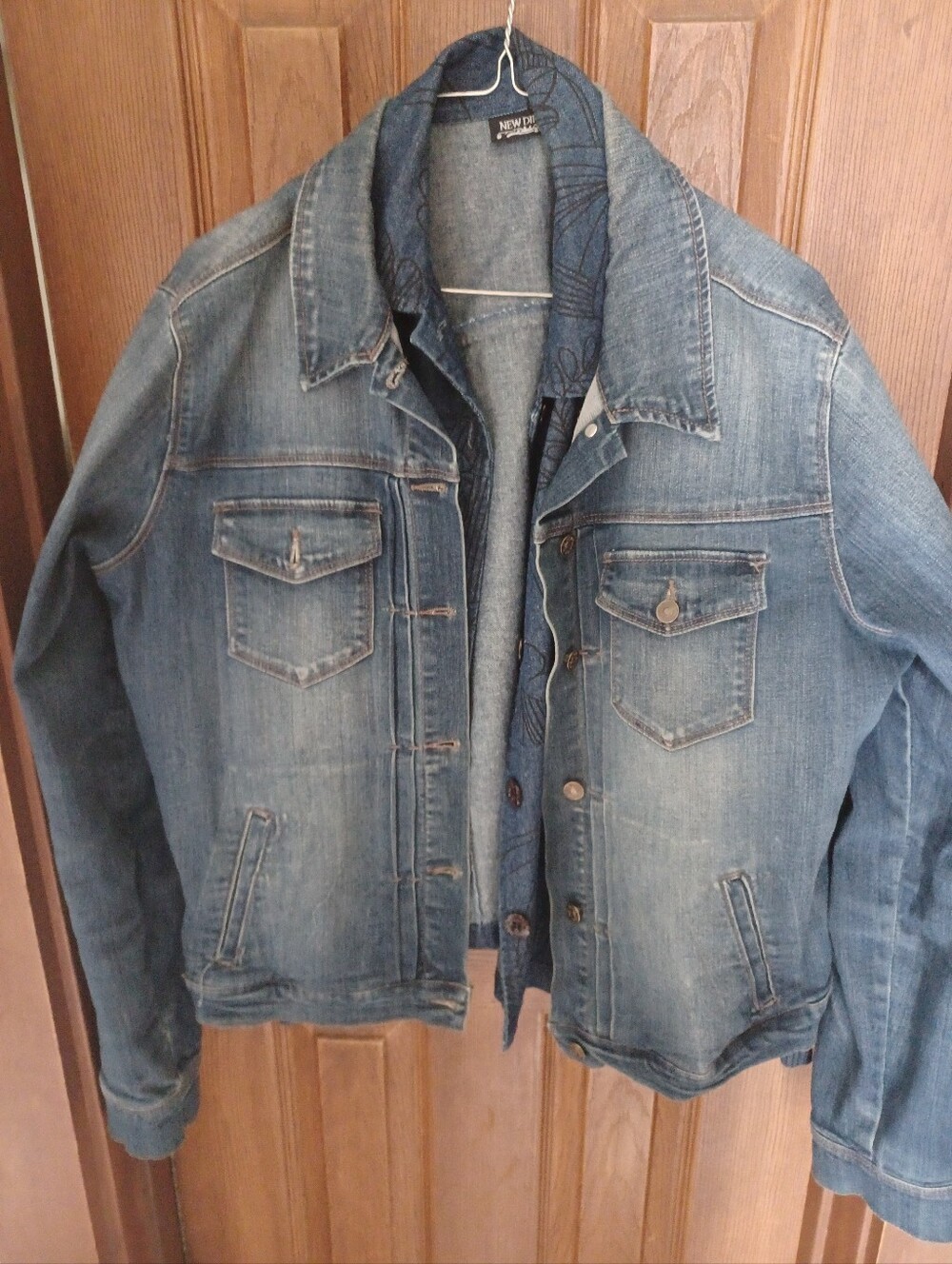 Blue Denim Jacket with Chest Pockets